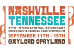 O International Veterinary Emergency & Critical Care Symposium (IVECCS) 2021 vai realizar-se entre os dias 11 e 15 de setembro, em Nashville.