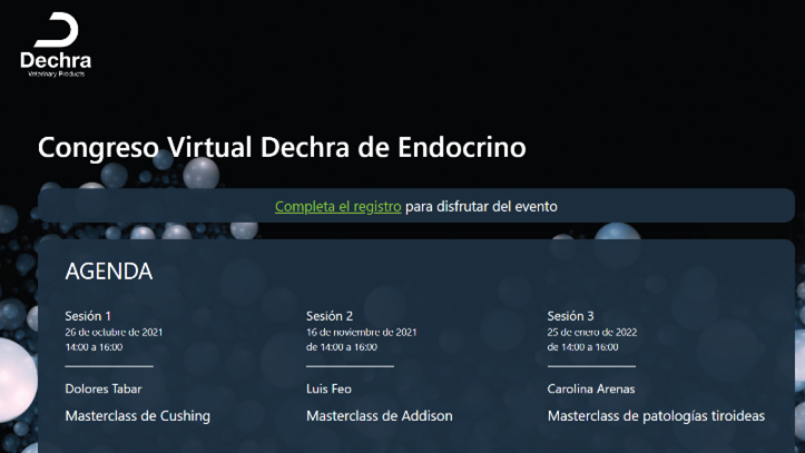 A endocrinologia animal é o tema de destaque do novo congresso virtual que a Dechra está a organizar. O evento está divido em três sessões.