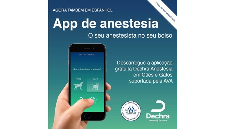 Dechra disponibiliza app sobre anestesia animal em espanhol