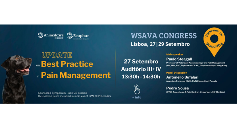 Ecuphar promove simpósio no Congresso Mundial WSAVA 2023