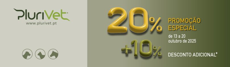 Plurivet lança campanha de 20% de desconto EXTRA de 13 a 20 outubro de 2025