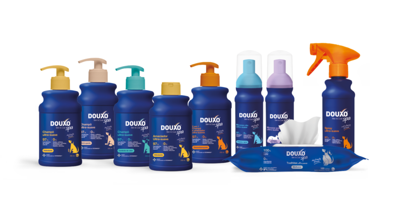 Ceva lança gama DOUXO SPA para higiene de cães e gatos